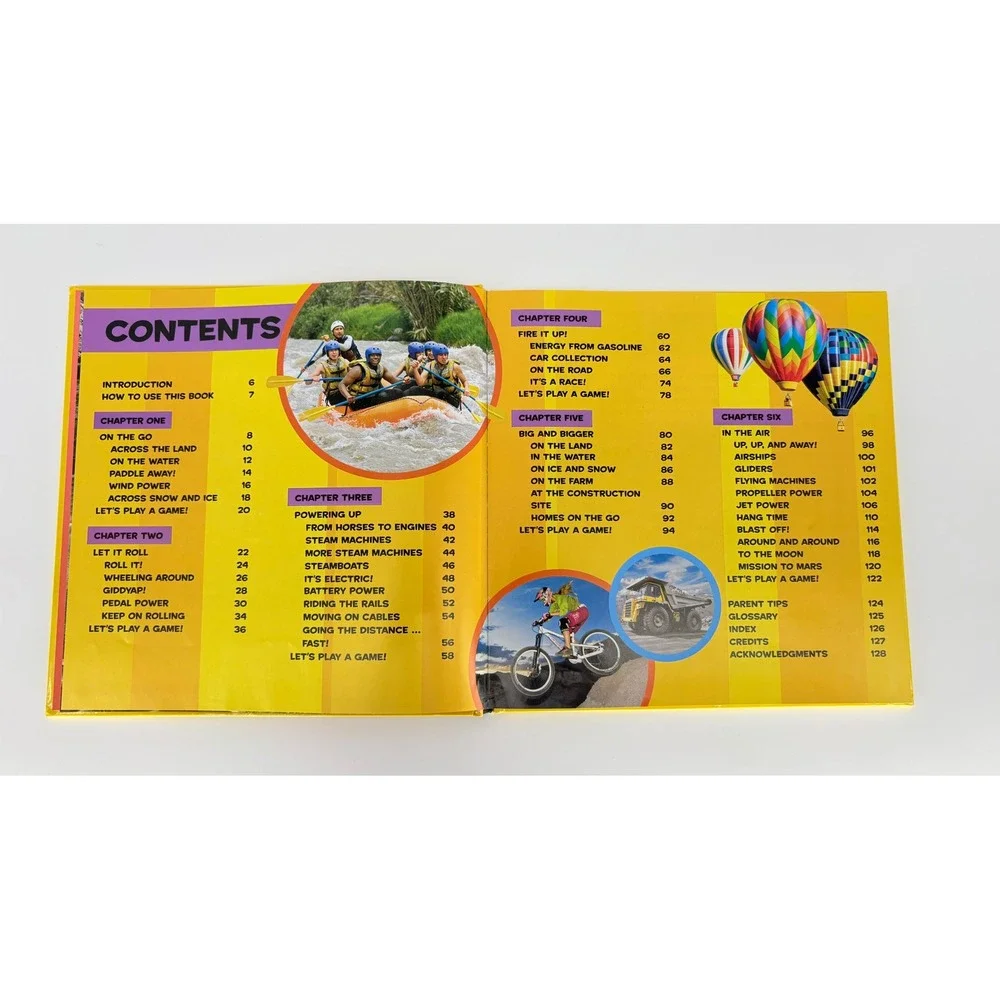 National Geographic Kids First Big Book of Things That Go Hardcover‎ Cars Trains
